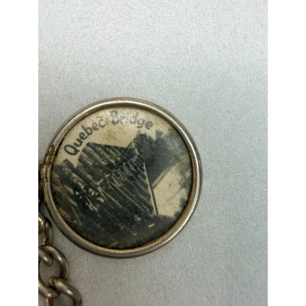 Antique Canadian Charm Bracelet Quebec Souvenir Silver Tone - Picture 2 of 9